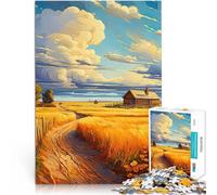 Puzzles de 1000 pièces pour Adultes Saison des récoltes Naturelles Jeu de Casse-tête Décoration d'intérieur et Cadeaux Uniques 75x50cm