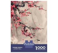 Puzzles De 1000 Pièces pour Adultes Sakura Japanese Asian Puzzle pour Adultes Jeux Relaxants Décoration Parfaite Cadeaux Uniques pour Anniversaire Et Noël 38x26cm/1000pcs
