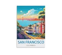 Puzzles de 1000 pièces pour Adultes San Francisco, Californie, Puzzles de Rails 1000 pièces, Adolescents Enfants Puzzle Puzzle Brain Challenge 38x26cm