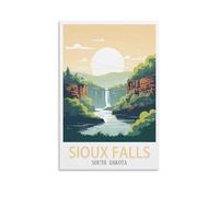 Puzzles de 1000 pièces pour Adultes, Sioux Falls, Dakota du Sud. Puzzle Classique pour Enfants. Puzzles stimulants et Difficiles pour Adultes et Adolescents. 38 x 26 cm.