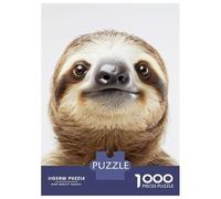 Puzzles De 1000 Pièces pour Adultes Sloth Face Puzzle pour Adolescents Course De Vitesse Manuelle Entraînez Votre Cerveau Et Vos Mains, des Jouets Addictifs pour Cultiver La Patience 70x50cm/1000pcs