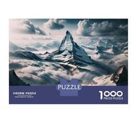 Puzzles De 1000 Pièces pour Adultes Snow-Capped Mountain Range-1 Puzzles pour Adolescents Jeu Familial Améliore La Mémoire Difficile Et Stimulant 70x50cm/1000pcs