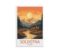 Puzzles de 1000 pièces pour Adultes Soldotna Alaska Puzzle de décompression pour Adultes Puzzle pour élèves Jouets pour Enfants Cadeaux d’Anniversaire de Noël 38x26cm