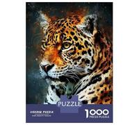 Puzzles De 1000 Pièces pour Adultes Splatter Tiger Puzzle Anti-Stress, Jouet De Décoration Intérieure, Difficile Et Stimulant 52x38cm/1000pcs