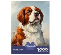Puzzles De 1000 Pièces pour Adultes St. Bernard's Gaze Puzzle Jeux De Famille Difficile Difficile Cadeaux Uniques pour Anniversaire Et Noël 52x38cm/1000pcs