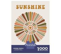 Puzzles De 1000 Pièces pour Adultes Sunshine The Best Medicine Art Print Puzzles pour Adultes - Décoration Murale - Loisirs À Domicile - Cadeaux d'anniversaire Et De Noël Uniques 38x26cm/1000pcs