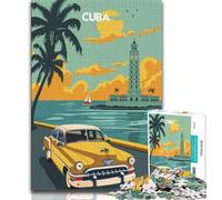 Puzzles de 1000 pièces pour Adultes sur Le Littoral cubain, Difficiles à réaliser, mais Amusants et Humoristiques, décoration d'intérieur et Cadeaux Uniques 38x26cm