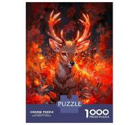 Puzzles De 1000 Pièces pour Adultes The Curious Deer Puzzles pour Adultes - Jeu De Réflexion, Analyse Et Logique pour Les Amateurs De Jeux 52x38cm/1000pcs