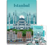 Puzzles de 1000 pièces pour Adultes, thème « Visite de la Turquie », Difficiles à réaliser, mais Amusants et Humoristiques, décoration d'intérieur et Cadeaux Uniques, 38x26cm