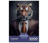 Puzzles De 1000 Pièces pour Adultes Tiger Suit Puzzles pour Adultes - Jeu Manuel Anti-Stress - Difficile Et Stimulant 70x50cm/1000pcs
