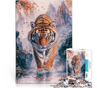 Puzzles de 1000 pièces pour Adultes Tigre dans Les Montagnes d'automne Jouets éducatifs Cadeau d'anniversaire, Cadeaux, décoration Murale 75x50cm