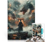 Puzzles de 1000 pièces pour Adultes Tueur de Dragon Séjour Anti-Stress pour Tuer Le Temps Renforcer l'amour Entre Les Couples 75x50cm