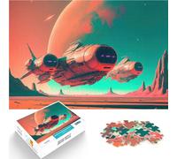 Puzzles de 1000 pièces pour Adultes Vaisseau Spatial Défi Difficile pour soulager Le Stress Interaction Parent-Enfant 75x50cm