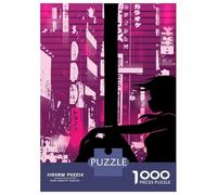 Puzzles De 1000 Pièces pour Adultes Vaporwave Sad Girl Glitch Puzzles pour Adultes Jeu De Réflexion Améliorez Votre Mémoire Activités Amusantes À La Maison 52x38cm/1000pcs