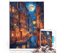 Puzzles de 1000 pièces pour Adultes Venise Italie Voyage Art Réduction du Stress intéressante Renforcer l'amour Entre Les Couples 26x38cm