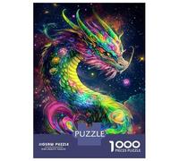 Puzzles De 1000 Pièces pour Adultes Vibrant Cosmic Dragon -1 Puzzle pour Adultes Jeu Pratique, Analyse Et Logique Jeu Stimulant Cadeaux 52x38cm/1000pcs