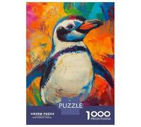 Puzzles De 1000 Pièces pour Adultes Vibrant Penguin Artwork Puzzle Adulte, Jeu De Réflexion, Cadeau d'anniversaire, Cadeaux Uniques 52x38cm/1000pcs