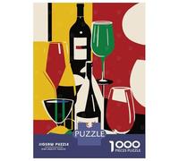 Puzzles De 1000 Pièces pour Adultes Vigne De Cristal Wine Art Puzzles pour Adultes, Jeu De Réflexion Et Anti-Stress, Idéal comme Cadeau 38x26cm/1000pcs