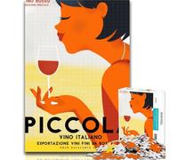 Puzzles de 1000 pièces pour Adultes, vins Italiens Vintage, pour Adultes et Adolescents, Anti-Stress, défi Difficile, décoration d'intérieur Unique et Cadeaux 26x38cm