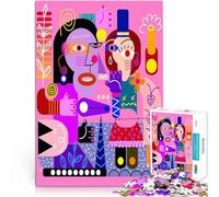 Puzzles de 1000 pièces pour Adultes Visage cubiste Abstrait Réduction du Stress intéressante Cadeau Amusant 75x50cm