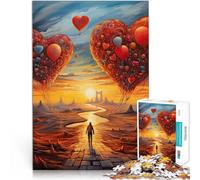 Puzzles de 1000 pièces pour Adultes Voyage du cœur Jouet éducatif d'apprentissage Chaque pièce est Unique - Jeu Familial Stimulant et Amusant 75x50cm