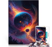 Puzzles de 1000 pièces pour Adultes Voyager dans l'espace Jouet éducatif d'apprentissage Renforcer l'amour Entre Les Couples 38x26cm