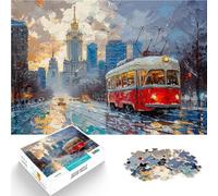 Puzzles de 1000 pièces pour Adultes Voyages en Bus à Londres Défi Difficile pour soulager Le Stress Décoration Parfaite 52x38cm