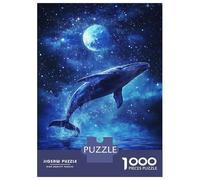 Puzzles De 1000 Pièces pour Adultes Whale in The Stars -1 Puzzle Jeux De Famille Difficile Difficile Cadeaux Uniques pour Anniversaire Et Noël 52x38cm/1000pcs