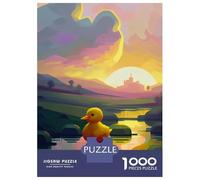 Puzzles De 1000 Pièces pour Adultes Yellow Rubber Duck Nature Casse-têtes pour Adultes - Jeu De Réflexion - Améliore La Mémoire - Cadeaux Uniques pour Un Anniversaire Ou Noël 38x26cm/1000pcs
