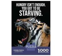 Puzzles De 1000 Pièces pour Adultes You Got to Be Starving Puzzle Adulte Jeux Relaxants Défi Difficile Aide À Exercer Le Cerveau 70x50cm/1000pcs