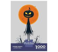 Puzzles De 1000 Pièces - Pumpkin King - Spooky Halloween Art Puzzle Casse-tête, Jeu De Réflexion, Décoration Murale, Idéal comme Cadeau pour Toute La Famille 70x50cm/1000pcs