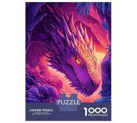 Puzzles De 1000 Pièces - Purple Dragon in Cave Puzzles pour Adolescents, Jeu De Réflexion Et Anti-Stress, Idéal en Cadeau pour Toute La Famille 38x26cm/1000pcs