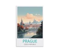 Puzzles de 1000 pièces, Puzzle République tchèque de Prague 1000 pièces, Cadeau Relaxant et Stimulant pour Adultes, Adolescents, Seniors 50x70cm