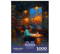 Puzzles De 1000 Pièces Quiet Words - Writing Moments in Expressive Impressionism Puzzle Adulte Jeu Manuel Une Œuvre d'art Cadeaux Uniques pour Anniversaire Et Noël 70x50cm/1000pcs