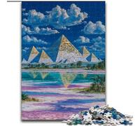 Puzzles de 1000 pièces représentant de mystérieuses Pyramides égyptiennes, idéal pour Les Adultes, Jeux en Famille, activités à la Maison, Cadeaux d'anniversaire, Cadeaux de Voyage (50x75cm)