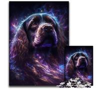 Puzzles de 1000 pièces représentant des Chiens éclairs colorés, Jeu Familial interactif, défi cérébral, Jouet éducatif 26x38cm/10,23x14,96 Pouces