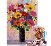 Puzzles de 1000 pièces représentant des Fleurs dans Un Vase,idéal pour Les Adultes,idéal pour Les Vacances à la Maison,pour Tuer Le Temps Chaque pièce est Unique - Jeu Familial Stimulant et Amusant