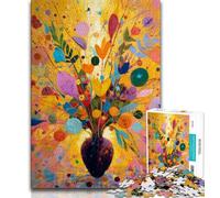 Puzzles de 1000 pièces représentant des Fleurs dans Un Vase,idéal pour Les Adultes,idéal pour Les Vacances à la Maison,pour Tuer Le Temps Chaque pièce est Unique - Jeu Familial Stimulant et Amusant