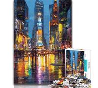 Puzzles de 1000 pièces représentant des scènes de Rue de New York pour Adultes et Adolescents, Jeu éducatif et Jouet idéal comme Cadeau pour Toute la Famille (75x50cm)