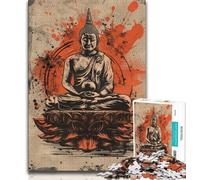 Puzzles de 1000 pièces représentant des Statues de Bouddha pour Adultes et Adolescents, Difficiles à réaliser, mais Amusants et Humoristiques, décoration d'intérieur et Cadeaux Uniques (75x50cm)