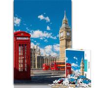 Puzzles de 1000 pièces représentant Les paysages urbains de Londres et de Paris pour Adolescents, Jeux éducatifs, décoration d'intérieur, idéal pour la décoration de Bureau, 38x26cm