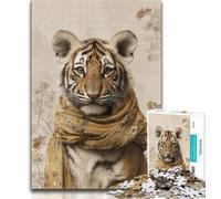 Puzzles de 1000 pièces représentant Un Chat Noir et Un Cheval pour Adultes et Adolescents, Anti-Stress, défi Difficile et Amour Entre Couples (75x50cm)