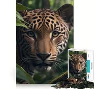 Puzzles de 1000 pièces représentant Un Jaguar réaliste pour Adultes (38x52cm), Un Puzzle Artistique de qualité supérieure pour développer la réflexion et stimuler l'esprit