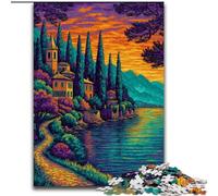 Puzzles de 1000 pièces représentant Un Paysage Urbain Italien pour Adolescents, Jouets éducatifs Amusants en Famille, décoration d'intérieur Unique (50x75cm)