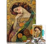 Puzzles de 1000 pièces représentant Une Belle Femme endormie, idéal comme Cadeau pour Toute la Famille 50x75cm