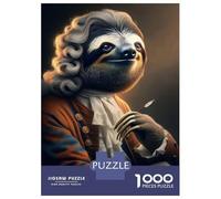 Puzzles De 1000 Pièces - Sloth As A Philosopher Puzzle pour Adultes Jeux Relaxants Vacances À La Maison Offre Spéciale pour Toute La Famille 38x26cm/1000pcs