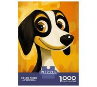 Puzzles De 1000 Pièces - Smiling Cartoon Dog Puzzle pour Adolescents, Activités Familiales pour Anniversaire, Noël, Cadeaux d'anniversaire Uniques 70x50cm/1000pcs
