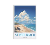 Puzzles de 1000 pièces, St Pete Beach, Floride. Puzzles de 1000 pièces pour Adolescents et Enfants, Jeu de réflexion et de Divertissement, 26 x 38 cm.