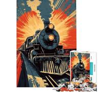 Puzzles de 1000 pièces Steam Power Rush Puzzles pour Adolescents améliorent la mémoire défi éducatif Cadeaux pour Amis et Famille (Taille 38x52cm)