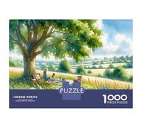Puzzles De 1000 Pièces Summer Picnic in The Countryside Puzzle Adulte Jeu Manuel Défi Difficile Interaction Parent-Enfant 70x50cm/1000pcs